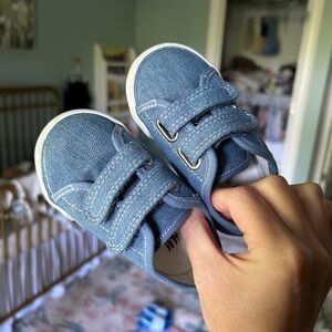 Blue Kids Velcro Sneakers